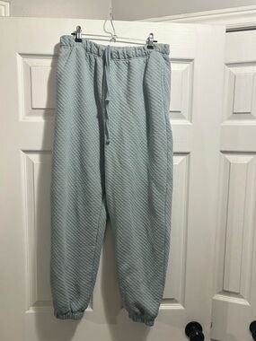 Garage Textured  Sweat Pant Joggers Size M in a Greyish Blue